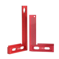 t 160 t 200 aluminum alloy woodworking square hole positioning metric measuring ruler l type scribe mark measurement tool