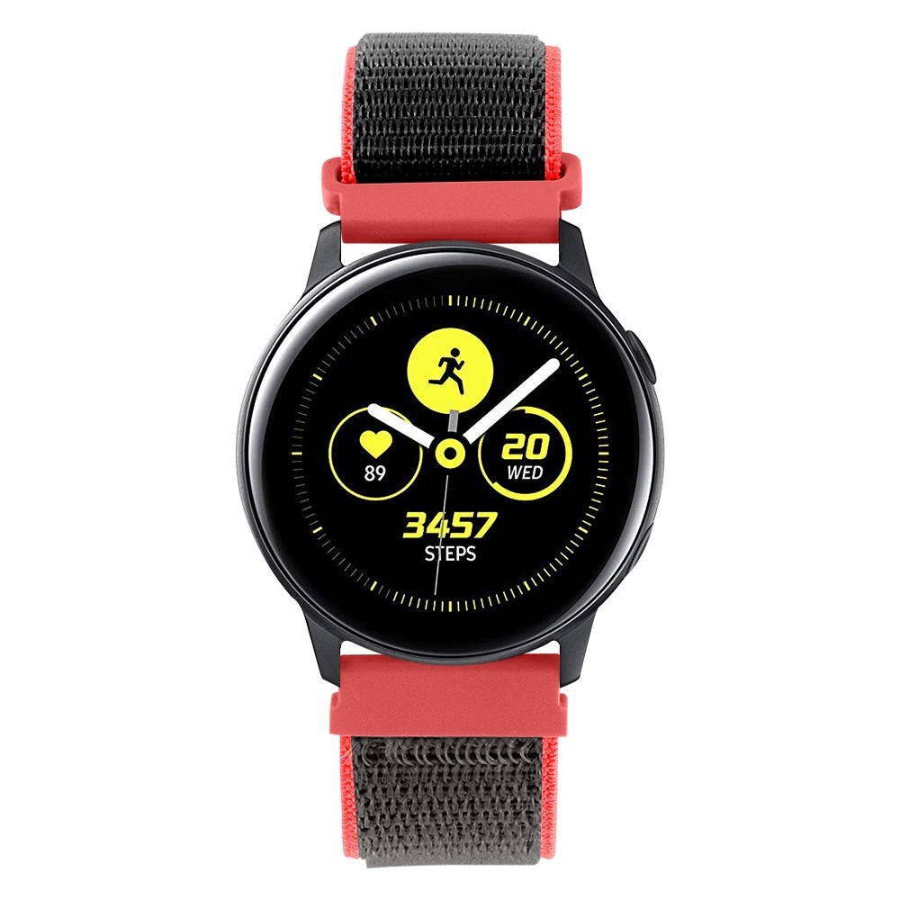 20 мм ремешок для часов Quick Release для samsung Galaxy Watch Active 2 Band Galaxy 42 мм ремешок Classic gear S2 спортивные часы с нейлоновым ремешком