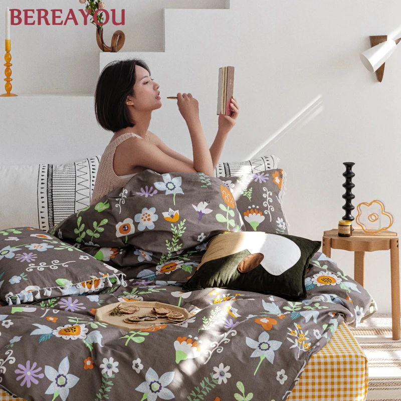 Постельное белье в богемном стиле 100% хлопок простыня для кровати скандинавский