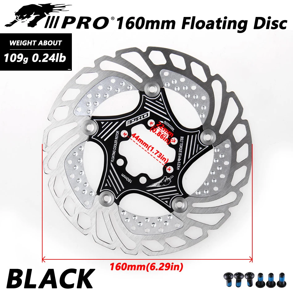 

Mountain Bike MTB DH 6inch 160/180/203mm cooling Disc Heat dissipation Brake Rotor Down hill Floating bicycle Brake rotor IIIPRO
