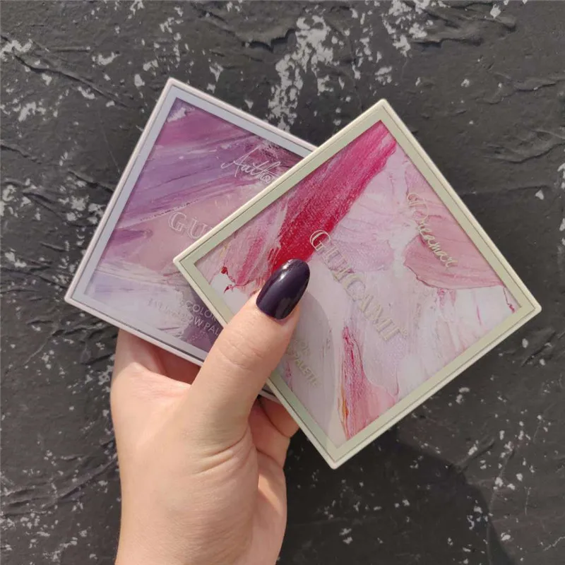 Палитра теней для век GUICAMI матовая палитра мерцающие и блестящие алмазные тени