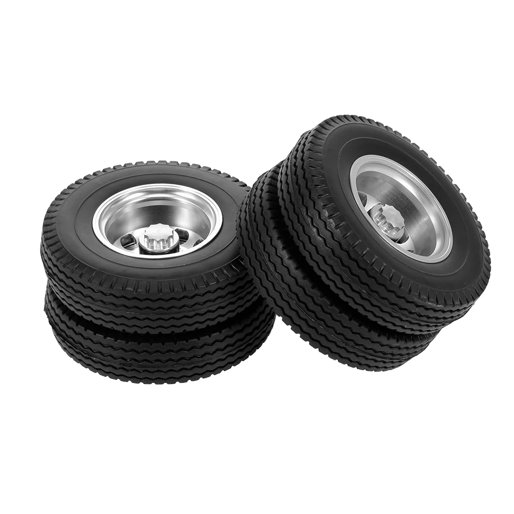 Для 1/14 Tamiya тягач RC альпинист прицеп 2 шт передние/задние колеса с 10 спицами