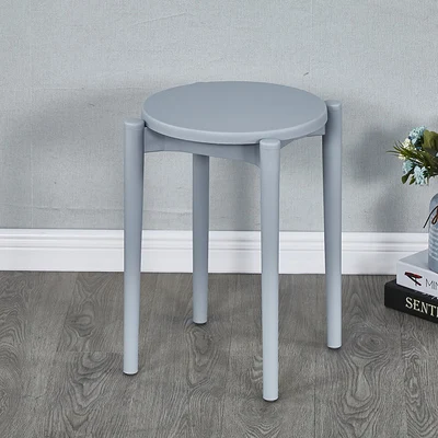 

Plastic stool fashion Nordic creative high makeup stool living room home dining stool restaurant simple stool