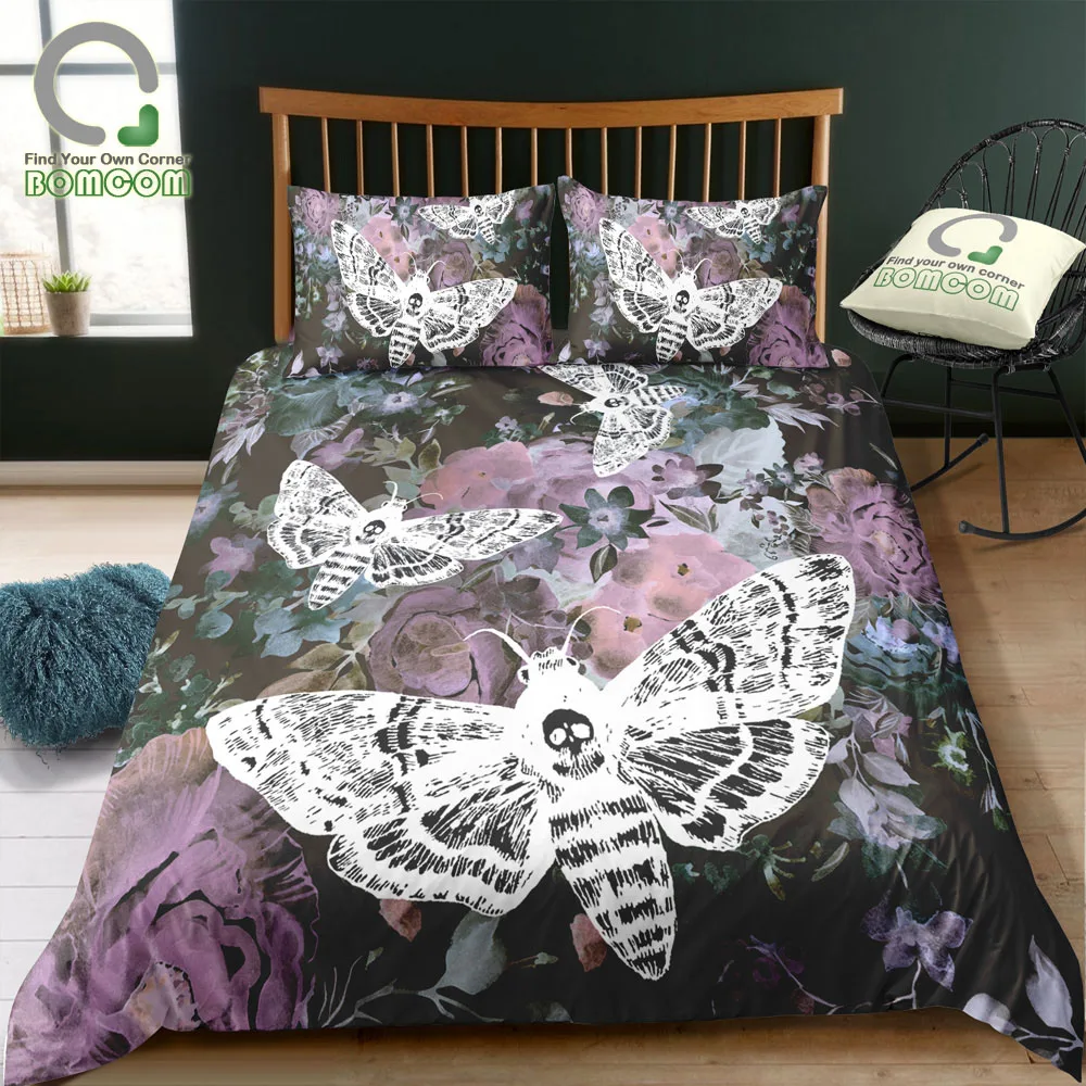 BOMCOM 3D цифровой пододеяльник с рисунком набор акварельный розовый цветок пиона