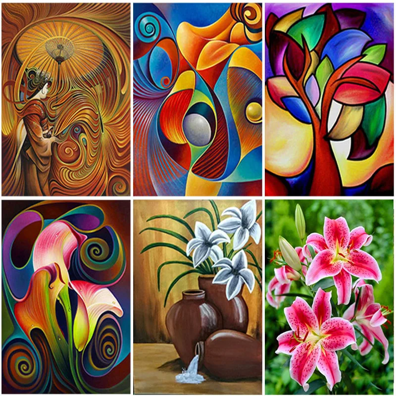 

Diy Flower 5D Diamond Painting Full Square Drill Landscape Embroidery Cross Stitch Kits Home Decor Wall Art Christmas Gift