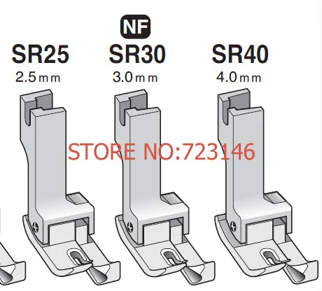 

SR30 3.0MM SUISEI RIGHT COMPENSATING FOOT for Brother seiko singer durkopp siruba TYPICAL PFAFF JUKI MITSUBISHI KANCAI JACK