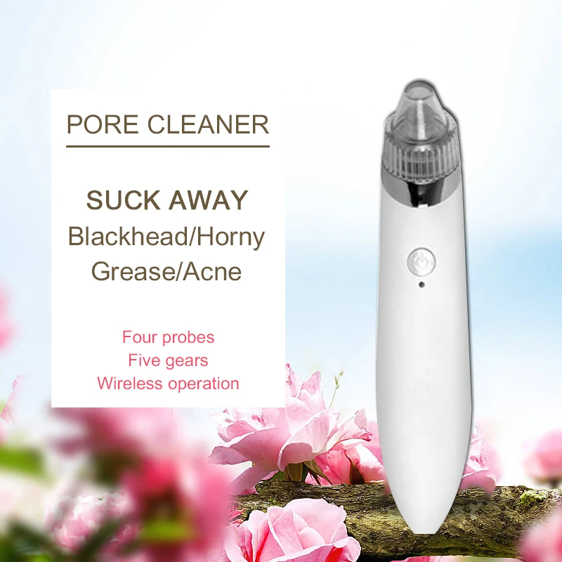 

Electric Blackhead Cleaner USB Rechargeable Facial Pores Beauty Instrument Eliminates Wrinkles Dirt Simple Acne Vacuum Remover
