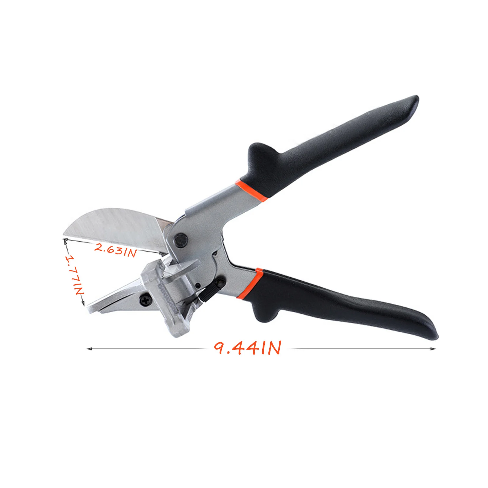 

0-135 Degree Adjustable Angle Scissors Miter Cutter Angle Shear Hand Shear Pipe Scissors Cable Hose Wire Trunking Duct Cutter