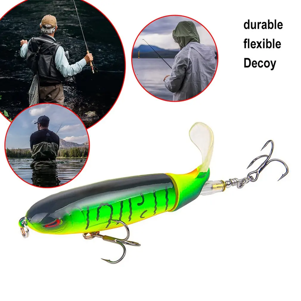 

10CM 13G Whopper Popper Topwater Fishing Lure 3D Eyes Plastic Artificial Bait Hard Fishing Plopper Hook Fishing Accessories