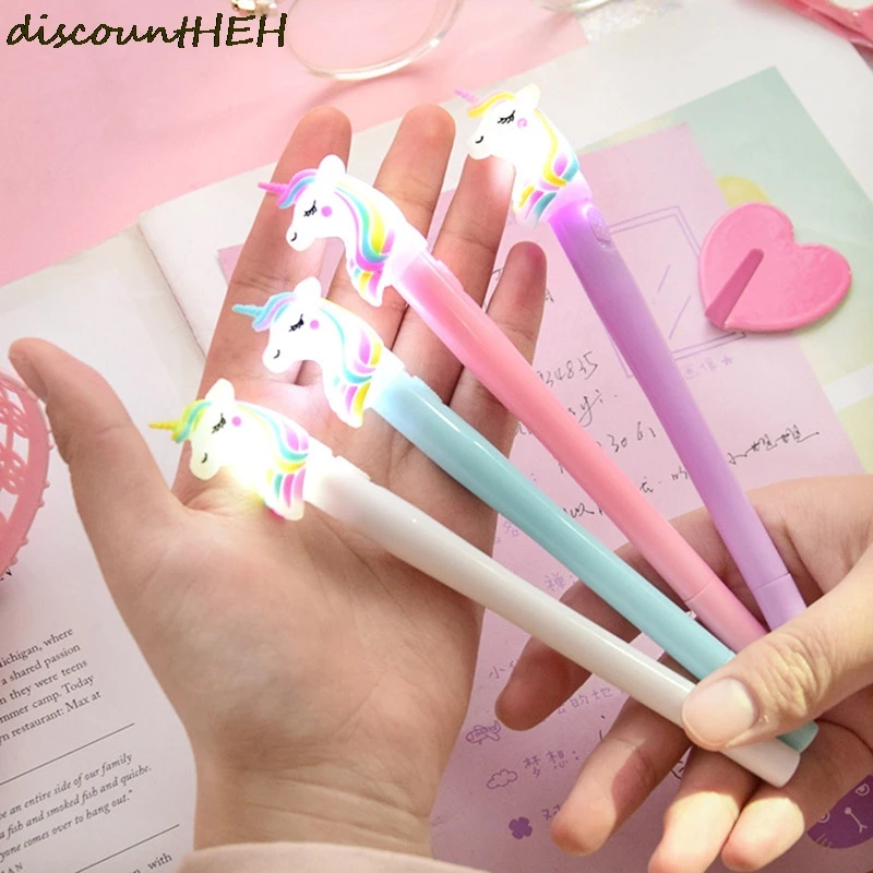 Unicron светильник гелевая ручка фантазийные Цветной пони Милая Радужная лошадка