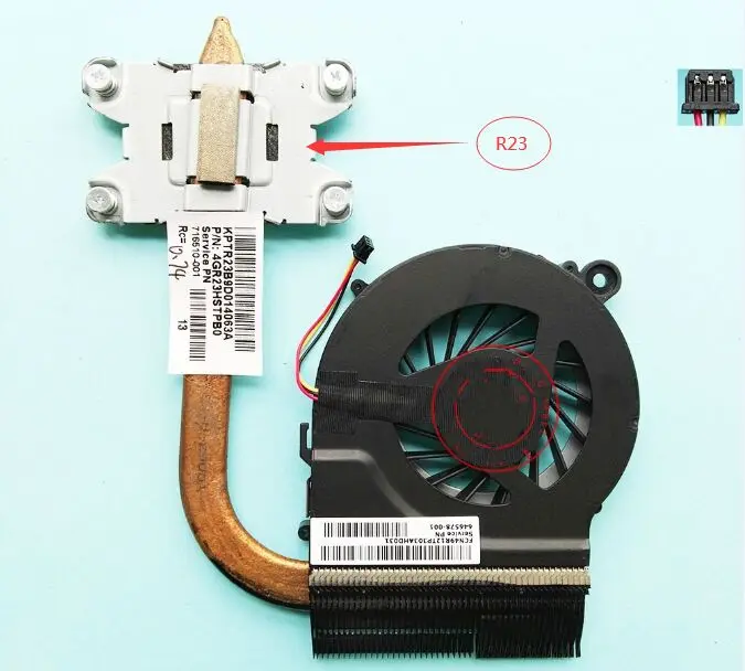 Оригинальный Бесплатная доставка кулер для HP G4-1000 G6-1000 G4 G6 Охлаждающий радиатор и