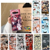 anime haikyuu volleyball soft phone case for samsung m51 m31 m31s m21 m30s m11 s8 s7 a01 a02 a22 a21 a32 m02 a02s note 9 8 cover