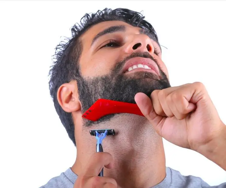 Хорошее качество Z форма формирователь бороды усы боковины гребень для укладки