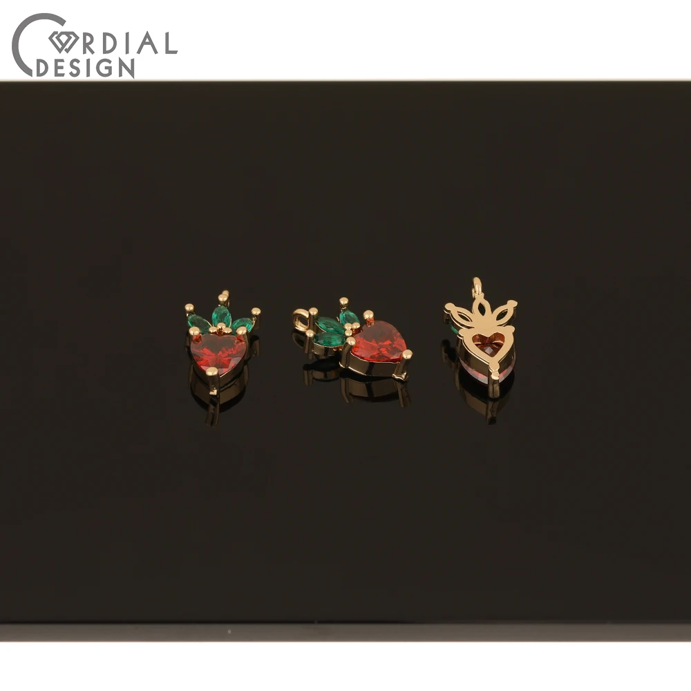 

Cordial Design 50Pcs 8*15MM DIY Charms/Jewelry Accessories/Hand Made/CZ Pendant/Earrings Making/Jewelry Findings & Components