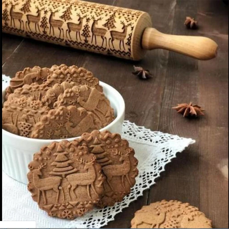 SOLEDI формы для теста узорные выпекания штифты пряников DIY деревянные раскатки