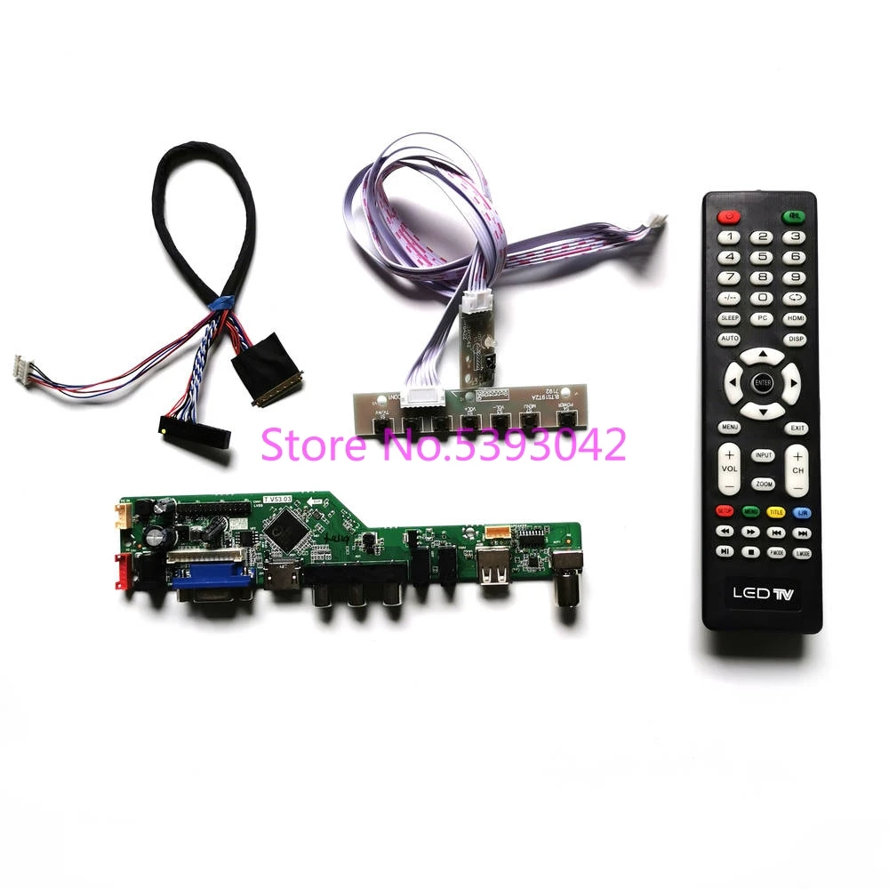 

KIT Fit LP173WF1 (TL)(B1)/(TL)(B2)/(TL)(B3) 40Pin LVDS Keypad+Remote VGA+AV+USB LCD Screen 1920*1080 TV Control Drive Board