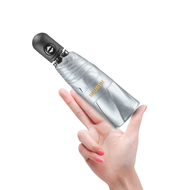 Зонт с защитой от ультрафиолета Женский автоматически складывающийся зонтик