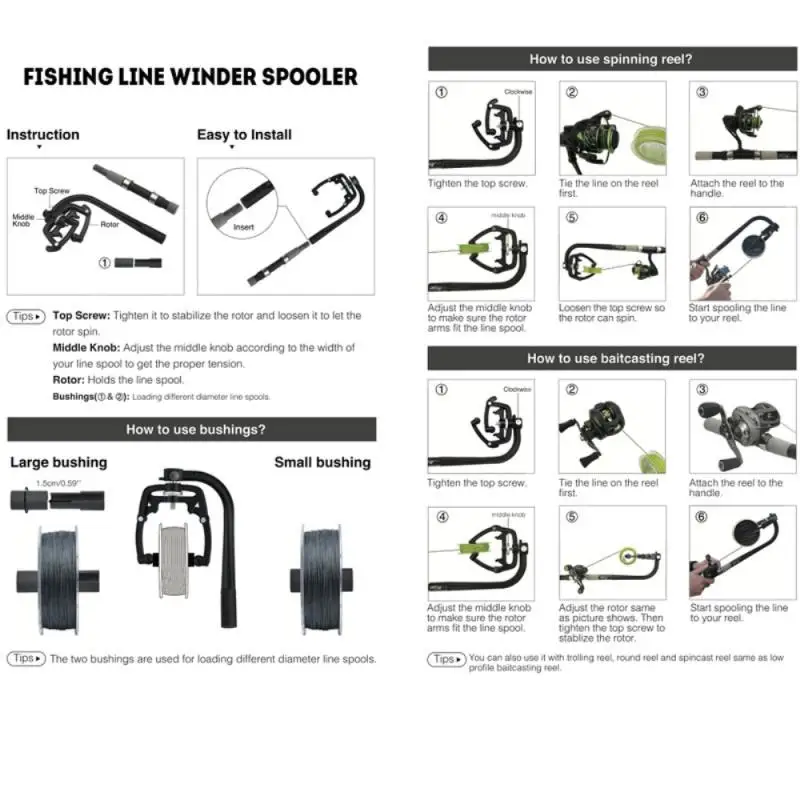 Fishing Reel Line Winder Fishing Line Winder System Reel Line Spooler Vacuum Spooling Fishing Line Winding Fishing Reel Line