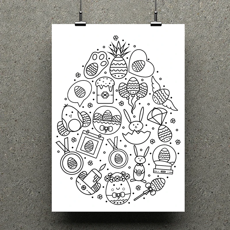 

AZSG Merry Easter Background Clear Stamps For Scrapbooking DIY Clip Art /Card Making Decoration Silicone Stamps Crafts