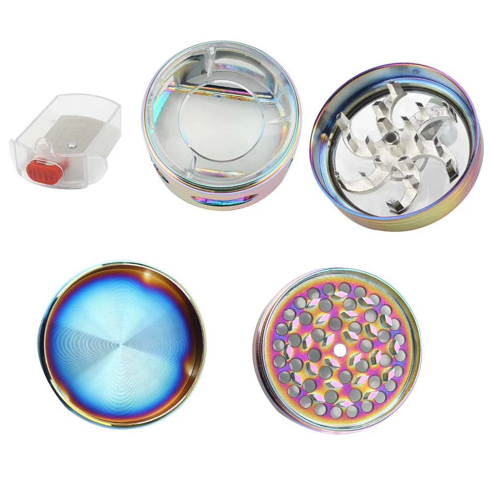 Дробилка с выдвижным ящиком и ручным заводом 4 слоя