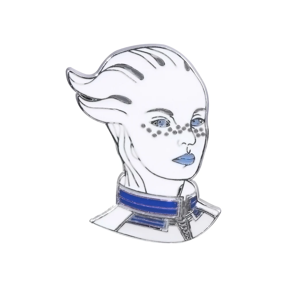 

Game Mass Effect Liara Pins Brooch High Quality Badge Brooches for Women Men Lapel Pin Jewelry