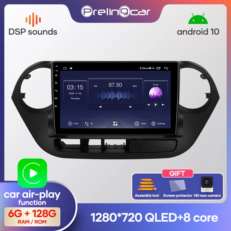 Автомагнитола Prelingcar мультимедийный видеоплеер GPS навигация Android 1 0 DSP NO 2 din DVD