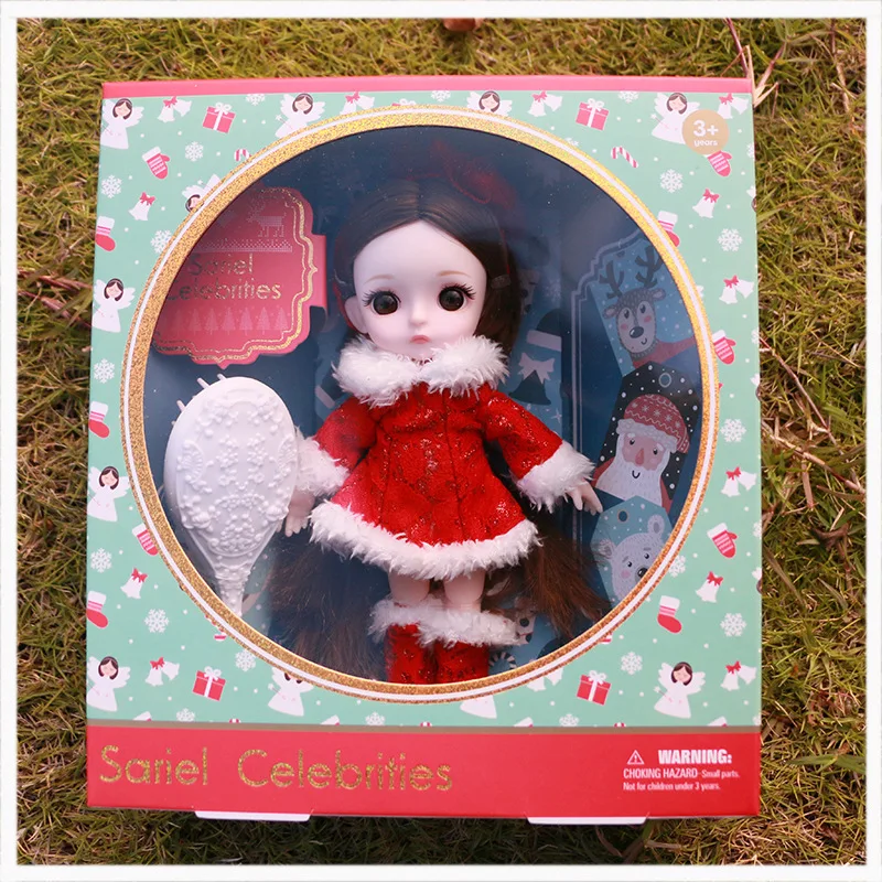 

13 Movable Jointed BJD Dolls Toys Mini Lovely 16cm Baby Girl Dress Up Fashion Dolls Play House Toy Kids Toys for Girls Gift