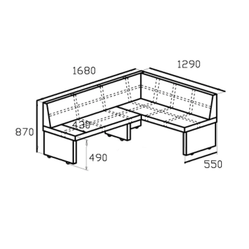 Кухонный уголок Кантри Правый |