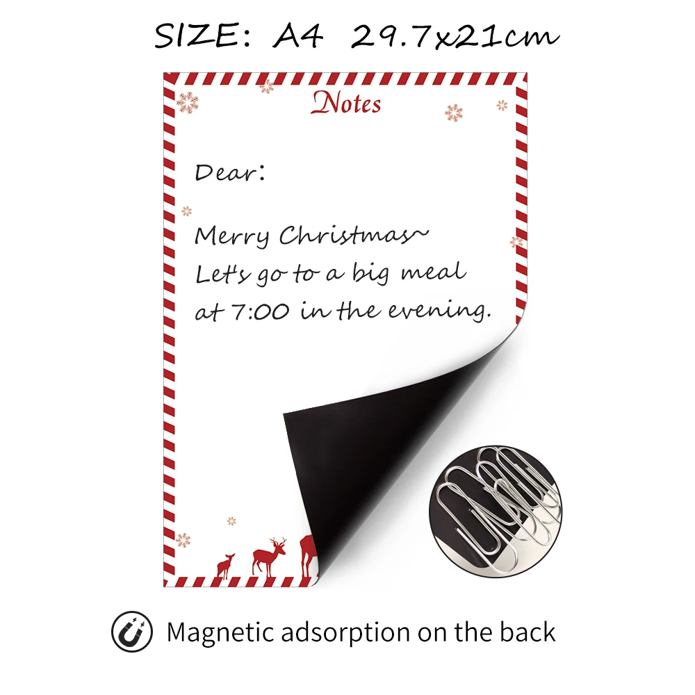 Гибкая магнитная доска для сообщений А4 рисования на холодильник стираемая