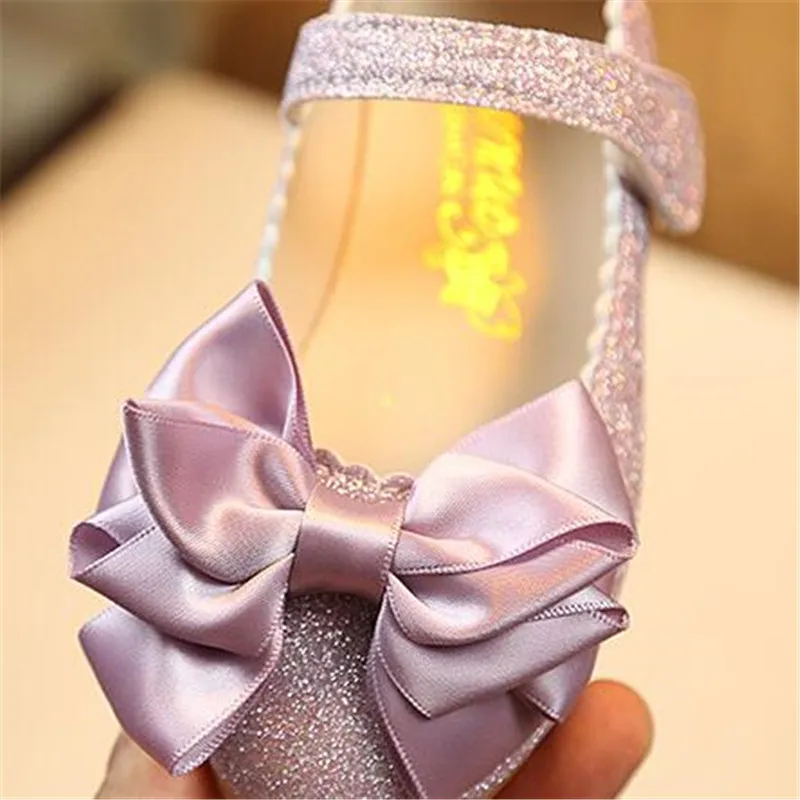 

Newest Autumn Girls Leather Shoes Children Girls Baby Princess Bowknot Sneakers Bow Single Shoes Kids Dance Shoes