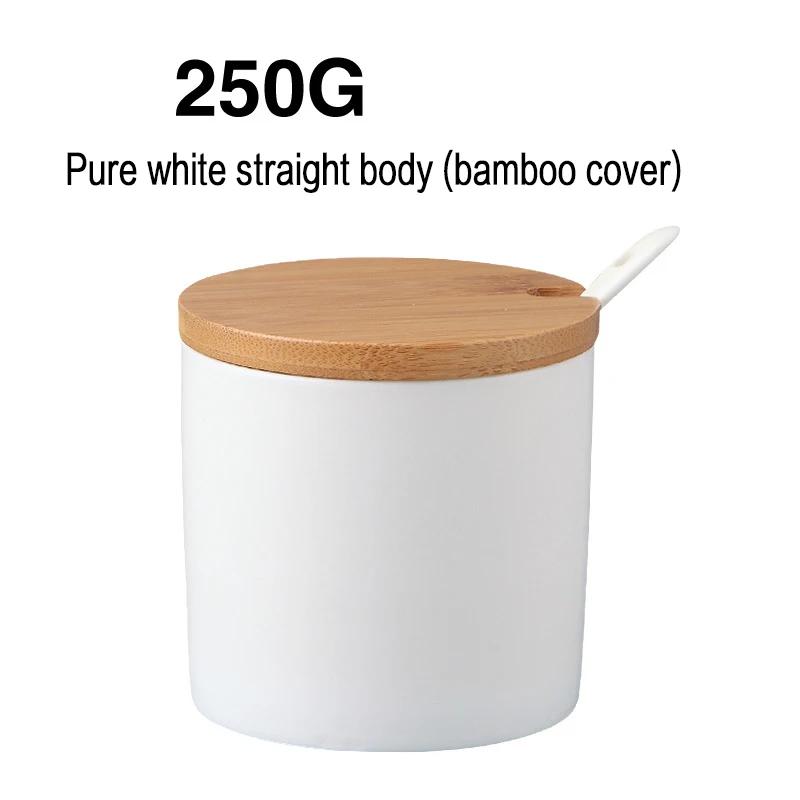 Керамическая фотоемкость с деревянной крышкой солонки кухонные принадлежности