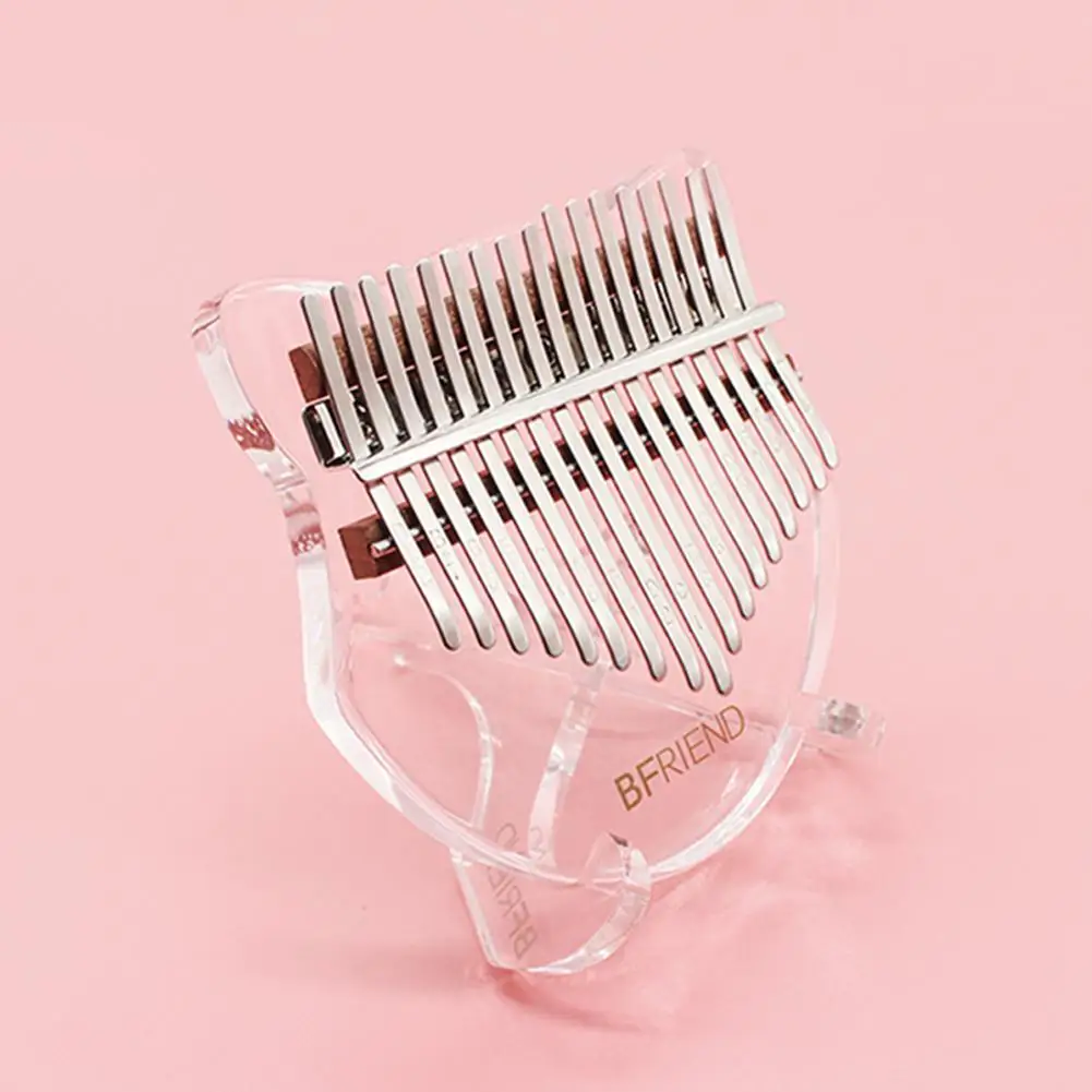 

17-key Acrylic Kalimba Fox-shape Thumb Piano with Tuning Hammer Transparent African Sanza Mbira Keyboard Musical Instrument
