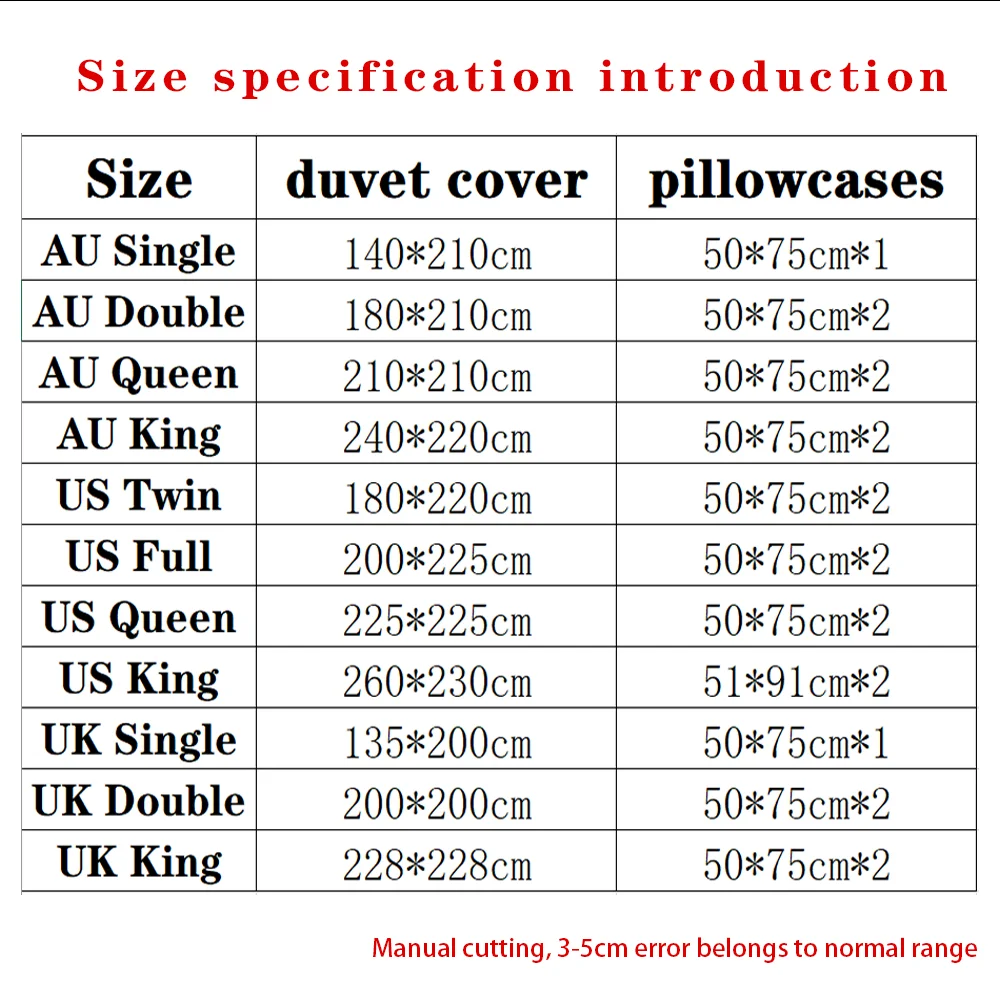 

Classic Bedding Set 3Pcs/Set 3D Rose Flower Printing Pillowcase Quilt Cover Home Decor Pastoral Flat King Size Comforter Set