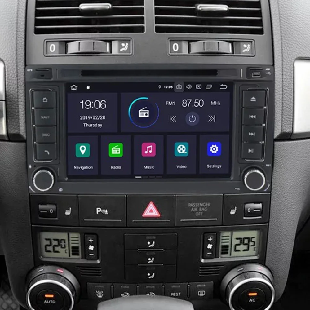 Автомобильный мультимедийный плеер стерео GPS DVD радио навигация Android экран для