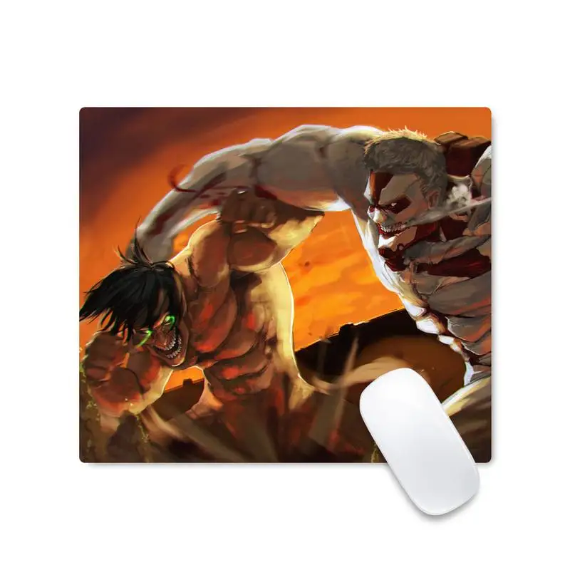 

Коврик для клавиатуры «атака на Титанов», резиновый игровой коврик для мыши, нескользящий, квадратная толщина 2 мм