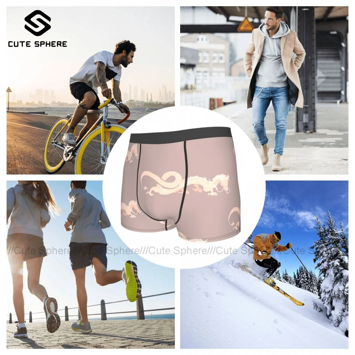 

Spirited Away Underwear Males Sublimation Cute Trunk Sublimation Trenky Polyester Boxer Brief