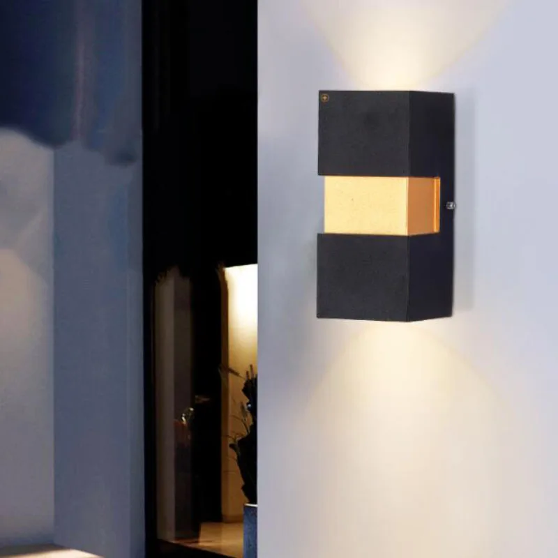 

Modern Waterproof IP65 Double Head 6W LED Wall Light Home Villa Hotel Corridor Porch Sconce Indoor Outdoor Lighting Wall Lamps