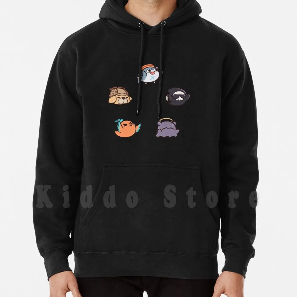 Hololive Mascots Hd Толстовка с длинным рукавом Holomyth Mascot Vtuber Vtubers Pet