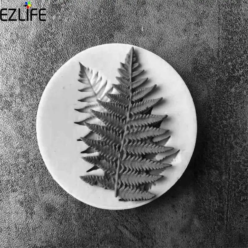 Силиконовые папоротные формы для украшения торта в виде листьев форма столовой