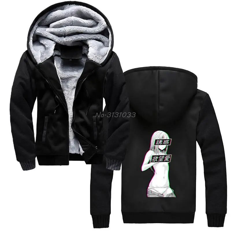 

Waifu Material Lewd Conduct Hentai hoodie Anime New Fashion Unisex Men Thicken Keep Warm Sweatshirt Hooded Jacket Streetwear