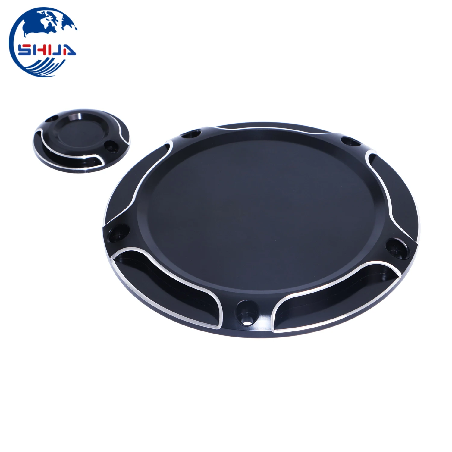Черная алюминиевая крышка дерби для мотоцикла с 5 отверстиями и крышки таймера