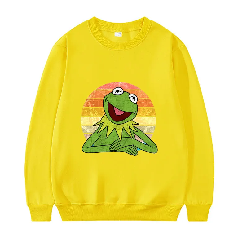 

Cute Frog Anime Sweatshirt Sportswear Men Women Loose Sweatshirts Unisex Casual Vintage Pullovers Funny Cartoon Pullover Tops