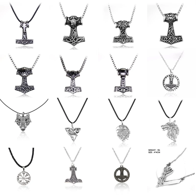 Амулет викингов Подвески Молот Тора мьельнир подвески ожерелья с цепочкой для