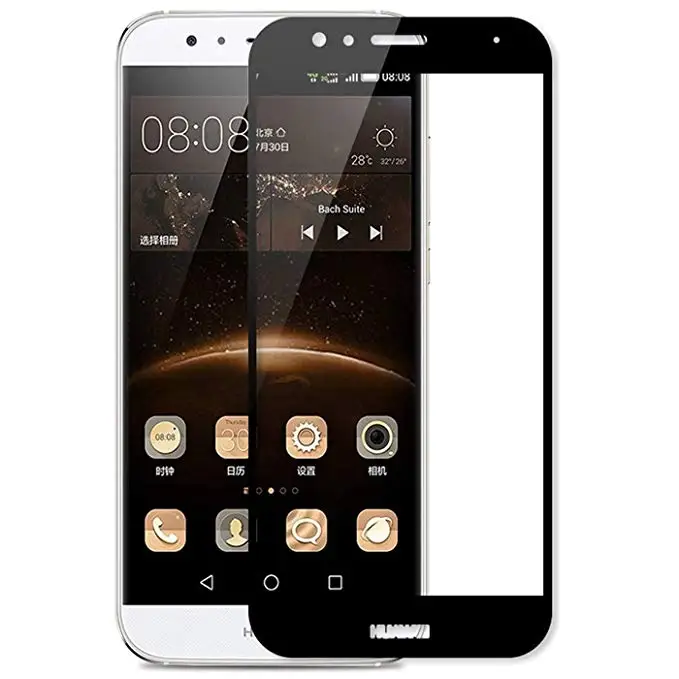 Защитное стекло закаленное с полным покрытием для Huawei GX8 G8 G 8 Rio L01 L02 L03 AL00 TL00 t8 10