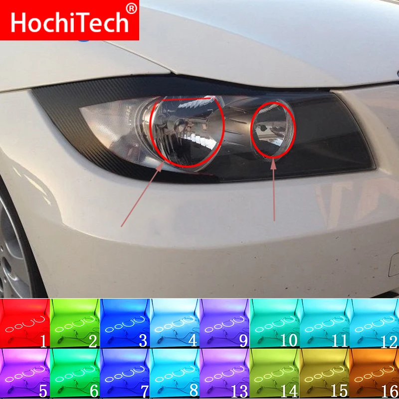 Аксессуары для BMW 3 серии E90 2005 2008 новейшая фара разноцветсветодиодный