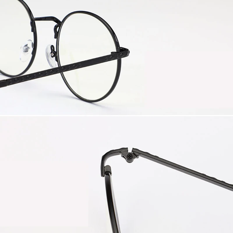Круглая оправа для очков с защитой от синего цвета светильник очки Ретро