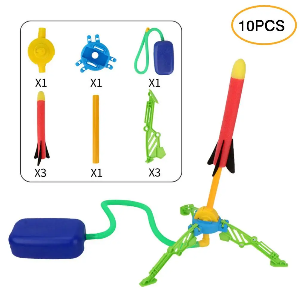 

Набор игрушек с пусковым устройством давления воздуха для улицы, трюки, самолет из пеноматериала игрушки для игр на открытом воздухе, детск...
