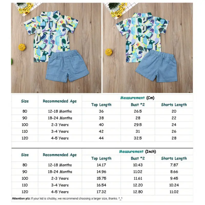 Pudcoco/Летняя одежда для маленьких мальчиков платье с короткими рукавами и принтом
