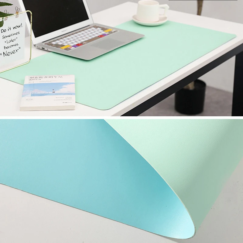 double side mouse pad pu leather gaming mousepad waterproof mousepad antifouling keyboard computer laptop large mouse pad free global shipping