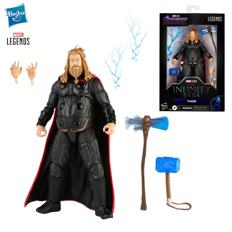 

Hasbro Marvel Legends Endgame: Thor 6 Inch Action Figure Collectible Model Toy Avengers Thor and Mjolnir Set